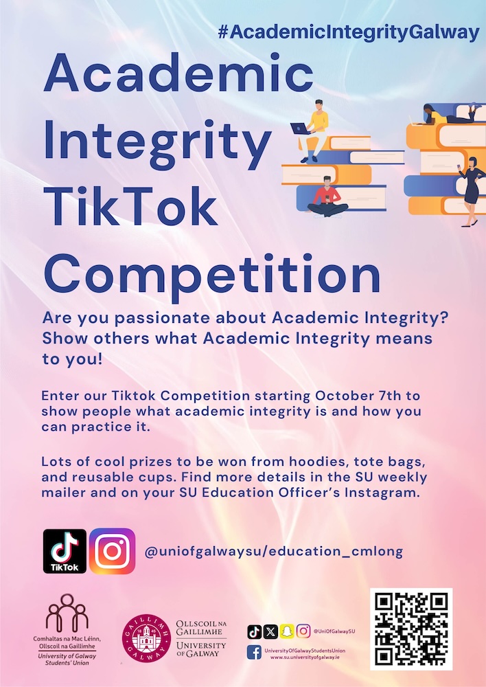 A poster advertising a student TikTok Competition